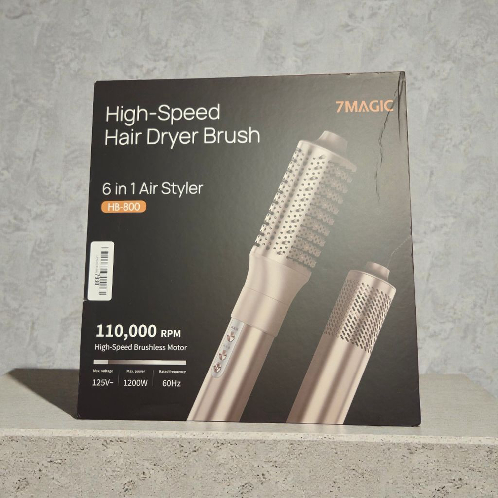 7MAGIC Gold 6-in-1 High-Speed Hair Dryer Brush One Size